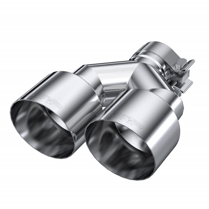 MBRP T304 Stainless Steel Tip 2.5" ID Dual 4" OD Out 9.55" Length Single Wall T5177