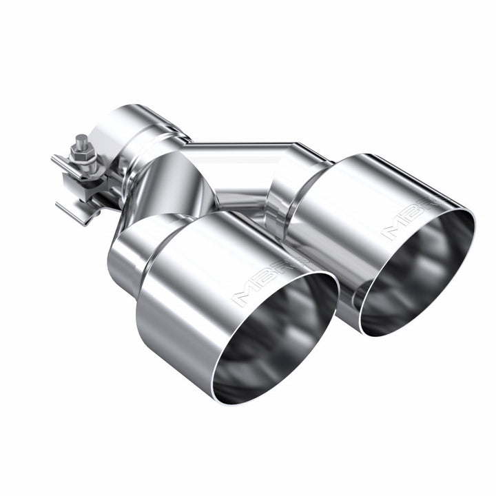 MBRP T304 Stainless Steel Tip 2.5" ID Dual 4" OD Out 9.55" Length Single Wall T5178