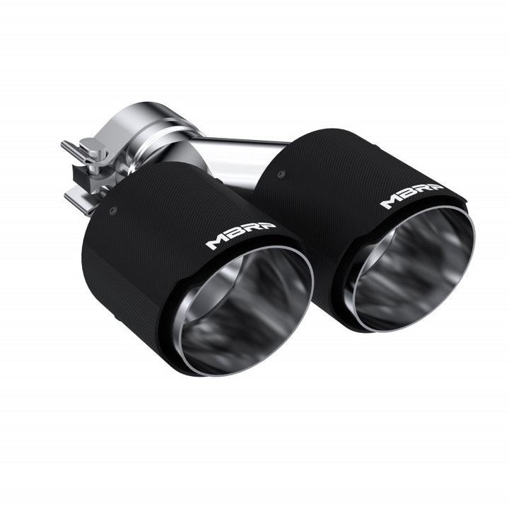 MBRP Carbon Fiber Tip 2.5" ID Dual 4" OD Out 9.5" Length Dual Wall T5178CF