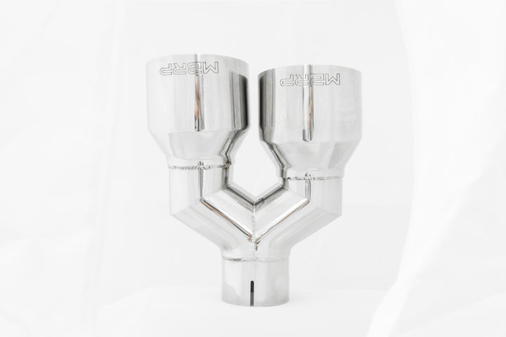 MBRP T304 Stainless Steel Tip 2.5" ID Dual 4" OD Out 9.55" Length Single Wall T5178