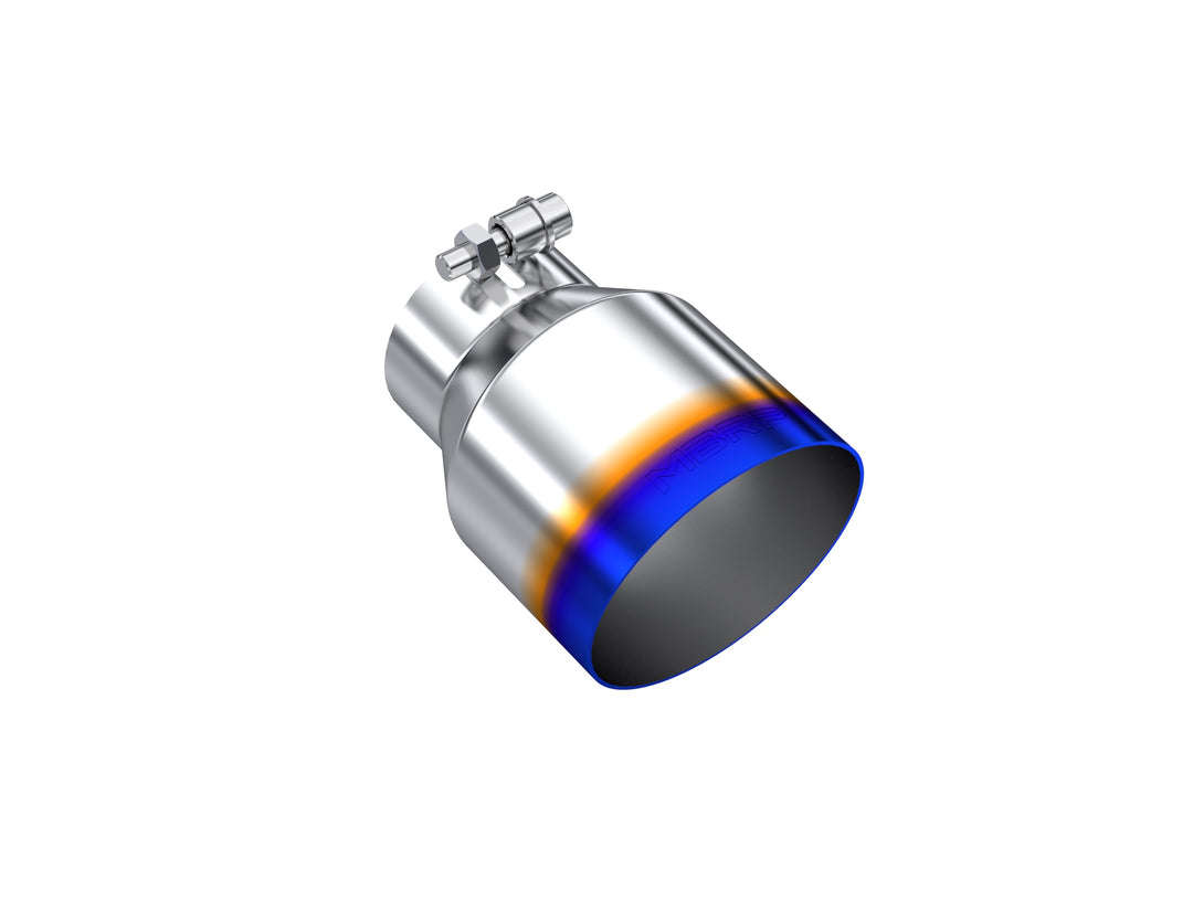 MBRP T304 Stainless Steel Burnt End Tip 3" inlet 4.5" OD Out 6.13" Length Angle Cut T5180BE
