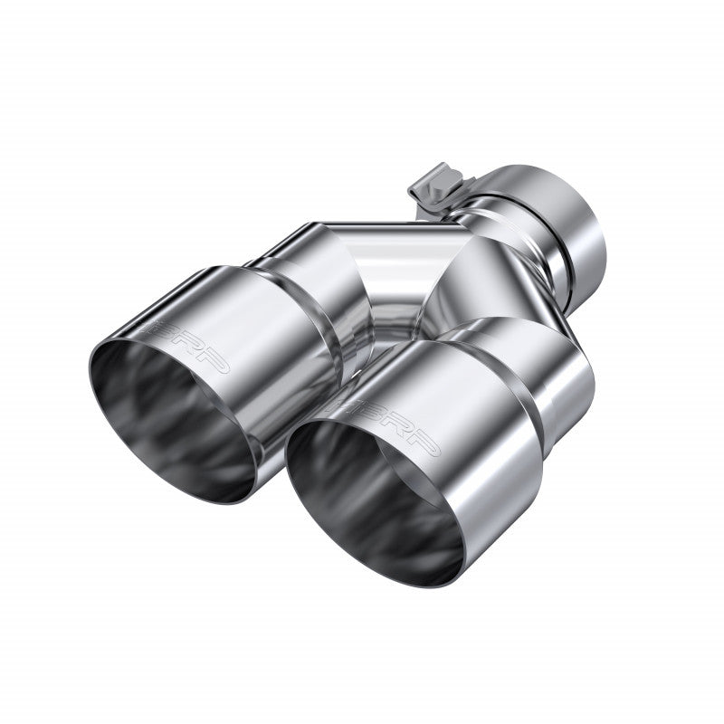MBRP T304 Stainless Steel Tip 3.0" ID 4.0" OD Dual Out 9.87" Length Dual Wall T5182