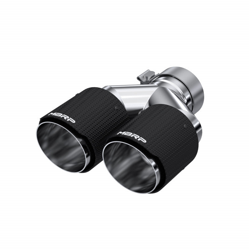 MBRP Carbon Fiber Tip 3.0" ID 4.0" OD Dual Out 9.87" Length Dual Wall T5182CF