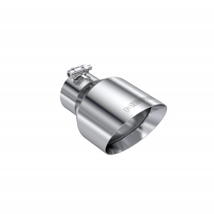 MBRP Exhaust Tip 3" ID 5" OD Out 8" Length Angle Cut Dual Wall T304 Stainless Steel T5187
