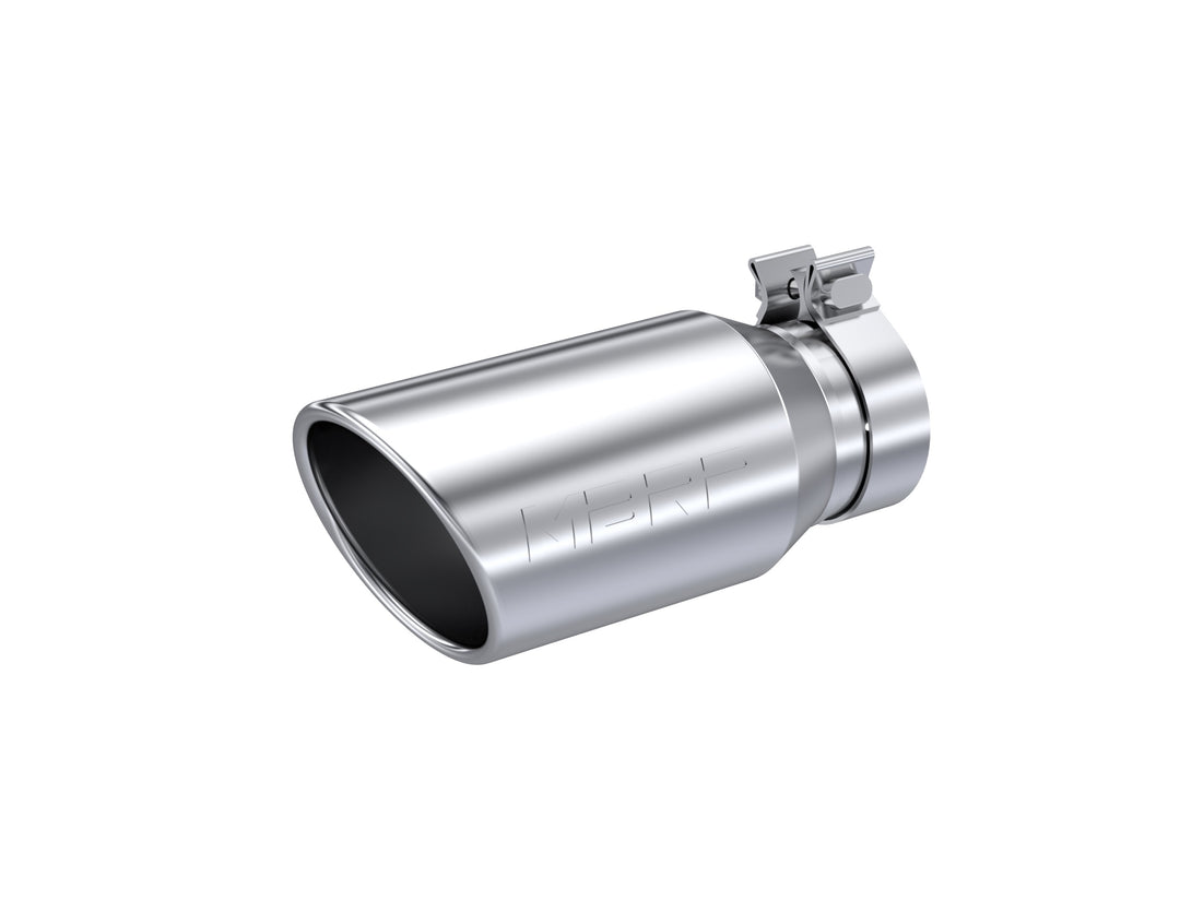MBRP Armor Pro T304 Stainless Steel, 4.5" OD, 3.2" Inlet ID, 10" Length, Single Walled, Angled Cut Rolled End T5196