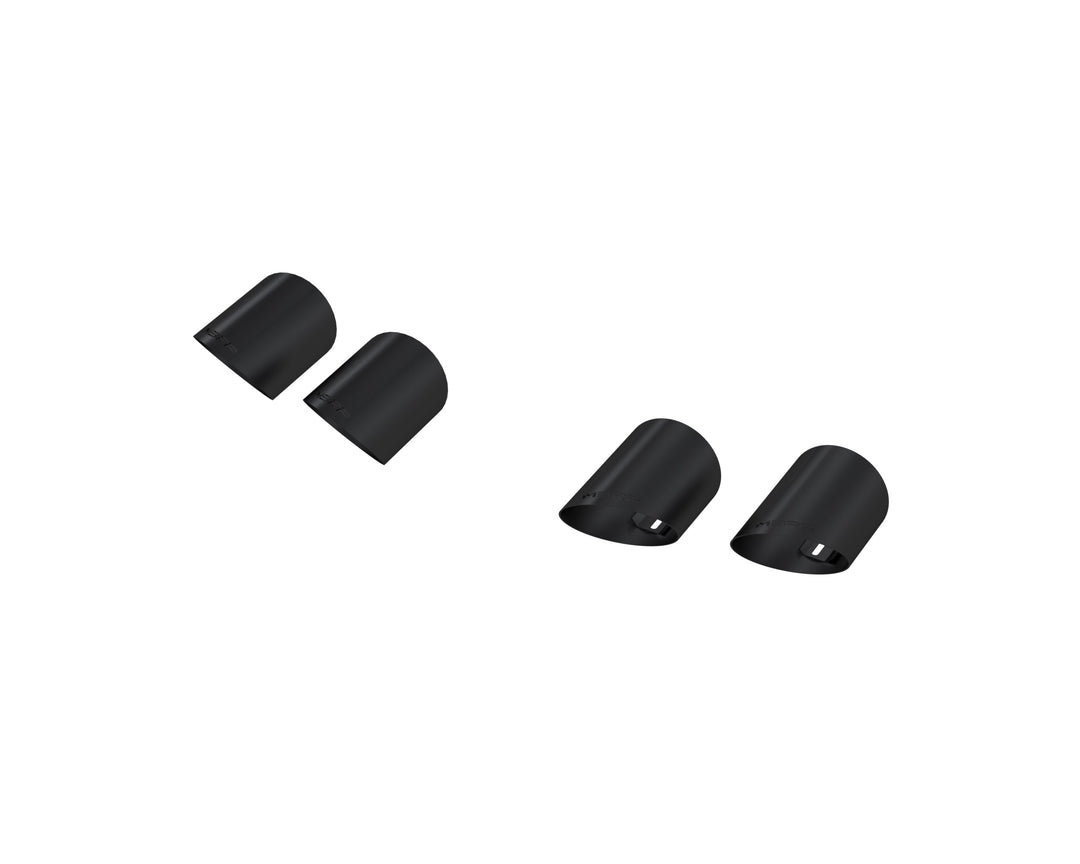 MBRP Black-Coated 4" Quad Tip Cover Kit for 2015-Up Ford Mustangs with Quad Tips T5198BLK