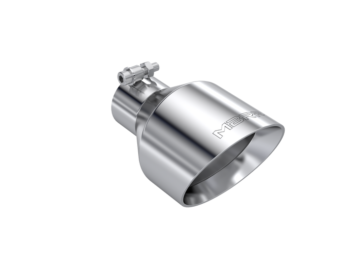MBRP Universal Mirror Polished Tip, 2.5" ID, 5" OD Angle Cut Dual Wall T5203