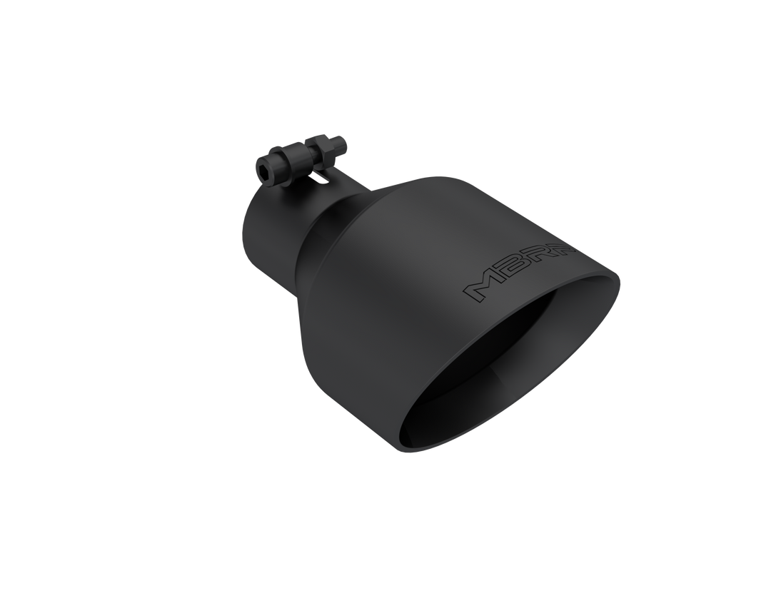 MBRP Universal Black Tip, 2.5" ID, 5" OD Angle Cut Dual Wall T5203BLK