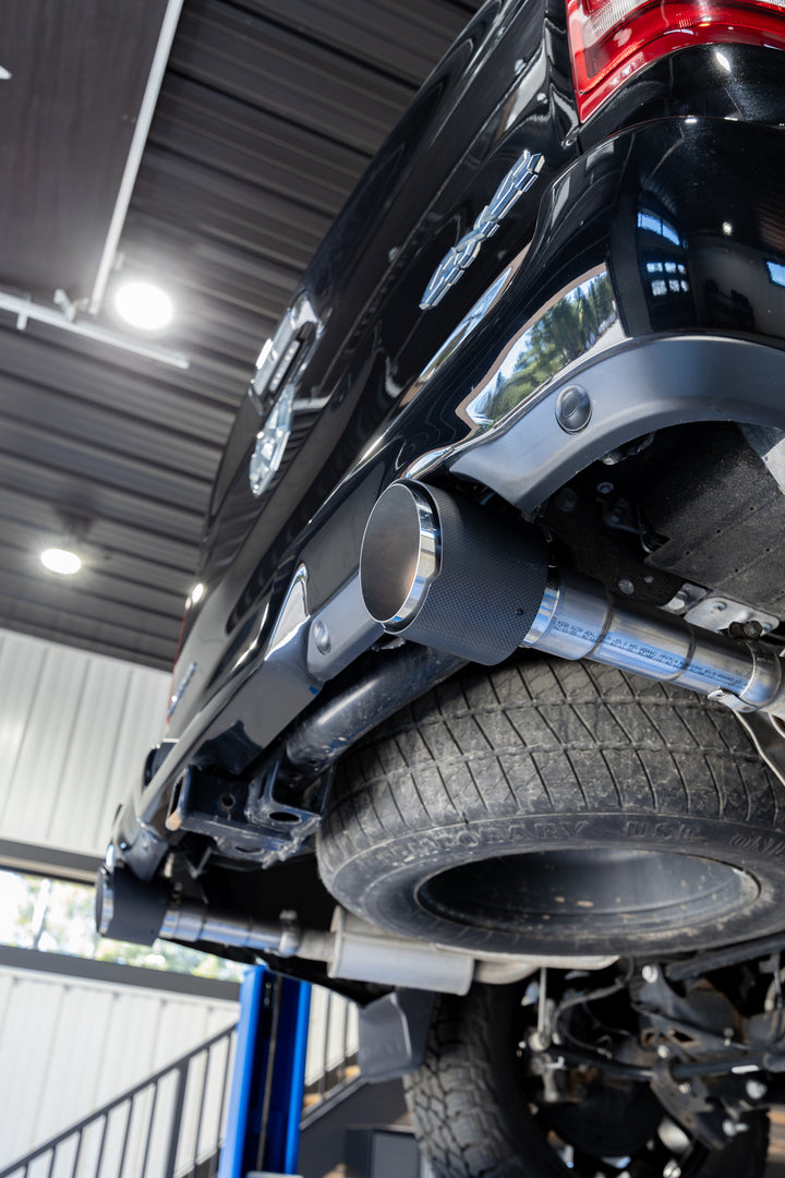 MBRP 2025-Up Ram 1500 3.0L SST 5" OD Carbon Fiber and Stainless Steel Tips Sold in Pairs T5204CF