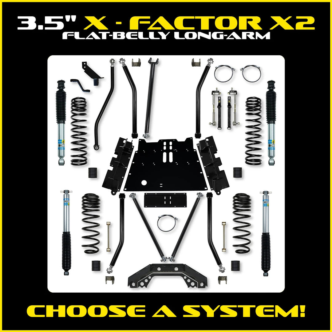 Rock Krawler 3.5 Inch X-Factor X2 Long Arm - 2004-2006 Wrangler Unlimited LJ - kit photo