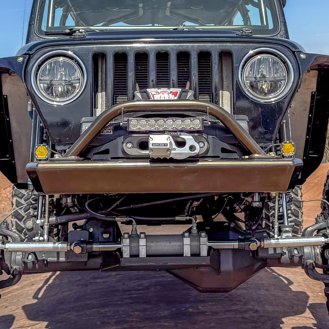 Savvy Front Bumper with Hoop (Legacy 6061 Aluminum) - 1996-2006 Jeep TJ/LJ