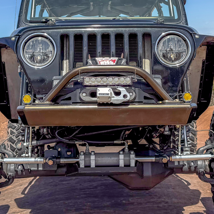 Savvy Front Bumper with Hoop (Legacy 6061 Aluminum) - 1996-2006 Jeep TJ/LJ