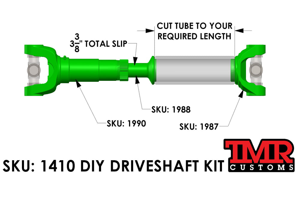 TMR Customs 1410 DIY Driveshaft Kit