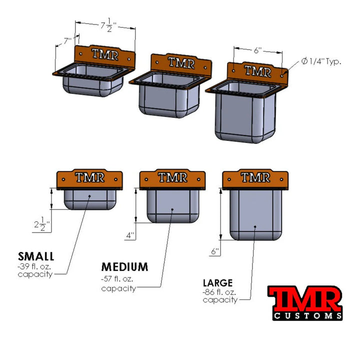 TMR Water Bucket & Holder - Skinny Pedal Racing