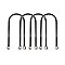 Complete HD E-Coated UNF U-Bolt Kits - 4.00" Axle Tube UB-4000 Synergy MFG | SKU UB-4000