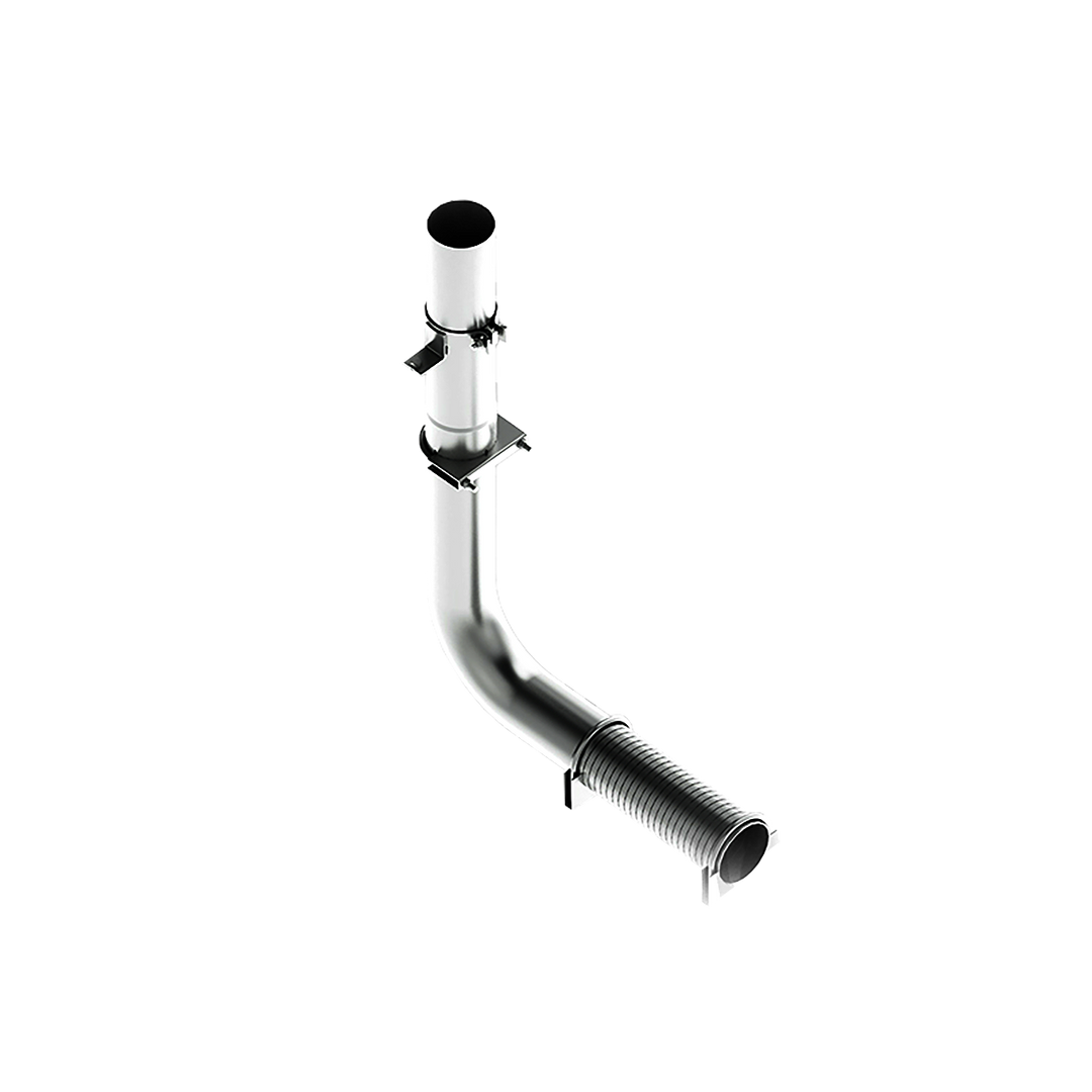MBRP Full Size Pickup 4" Exhaust Pipe Single Stack Mount Kit Aluminized Steel UT4001