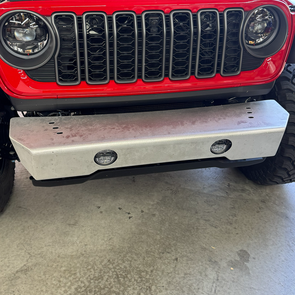 Savvy Front Bumper without Hoop (Aluminum Surf & Turf Winchless Skin) - 2007-2026 Jeep JK/JKU/JL/JLU/JT