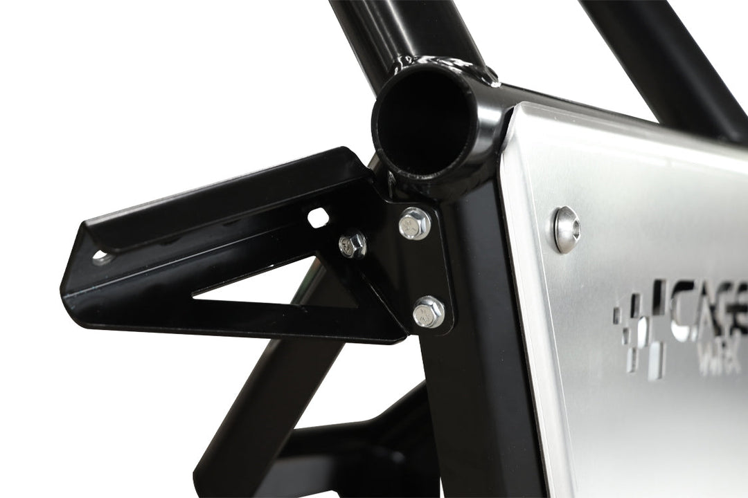 Cagewrx Polaris RZR Turbo S Outer Light Tabs for Front Bumper