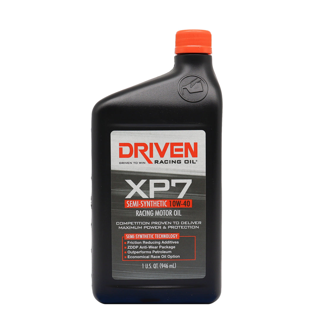 XP7 10W-40 Semi-Synthetic Racing Oil, Quart