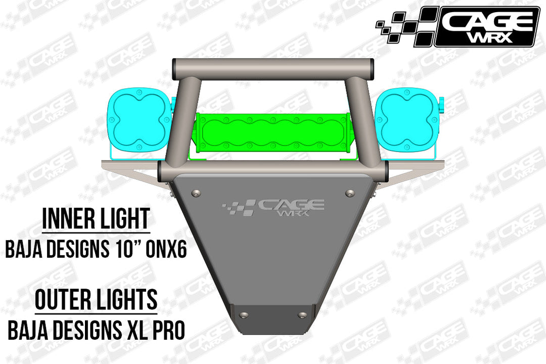 Cagewrx Polaris RZR Turbo S Front Bumper Assembled | image 16