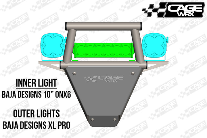 Cagewrx Polaris RZR Turbo S Front Bumper Assembled | image 16
