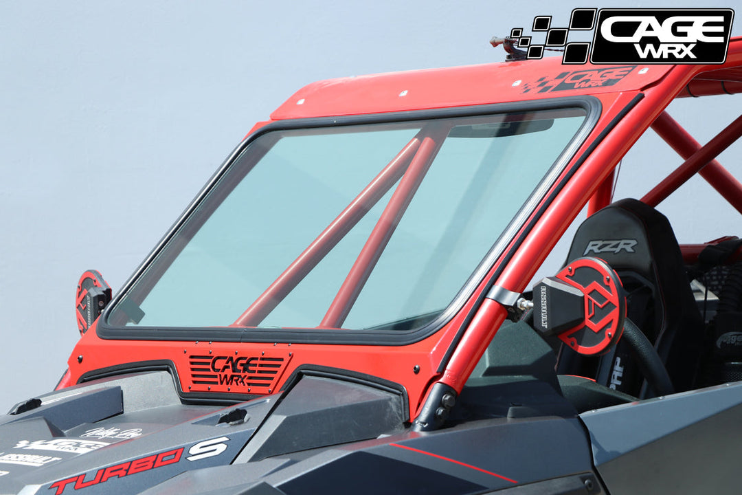 Cagewrx Polaris RZR XP (2019-2023/Turbo S) Glass Windshield Super Shorty | image 9