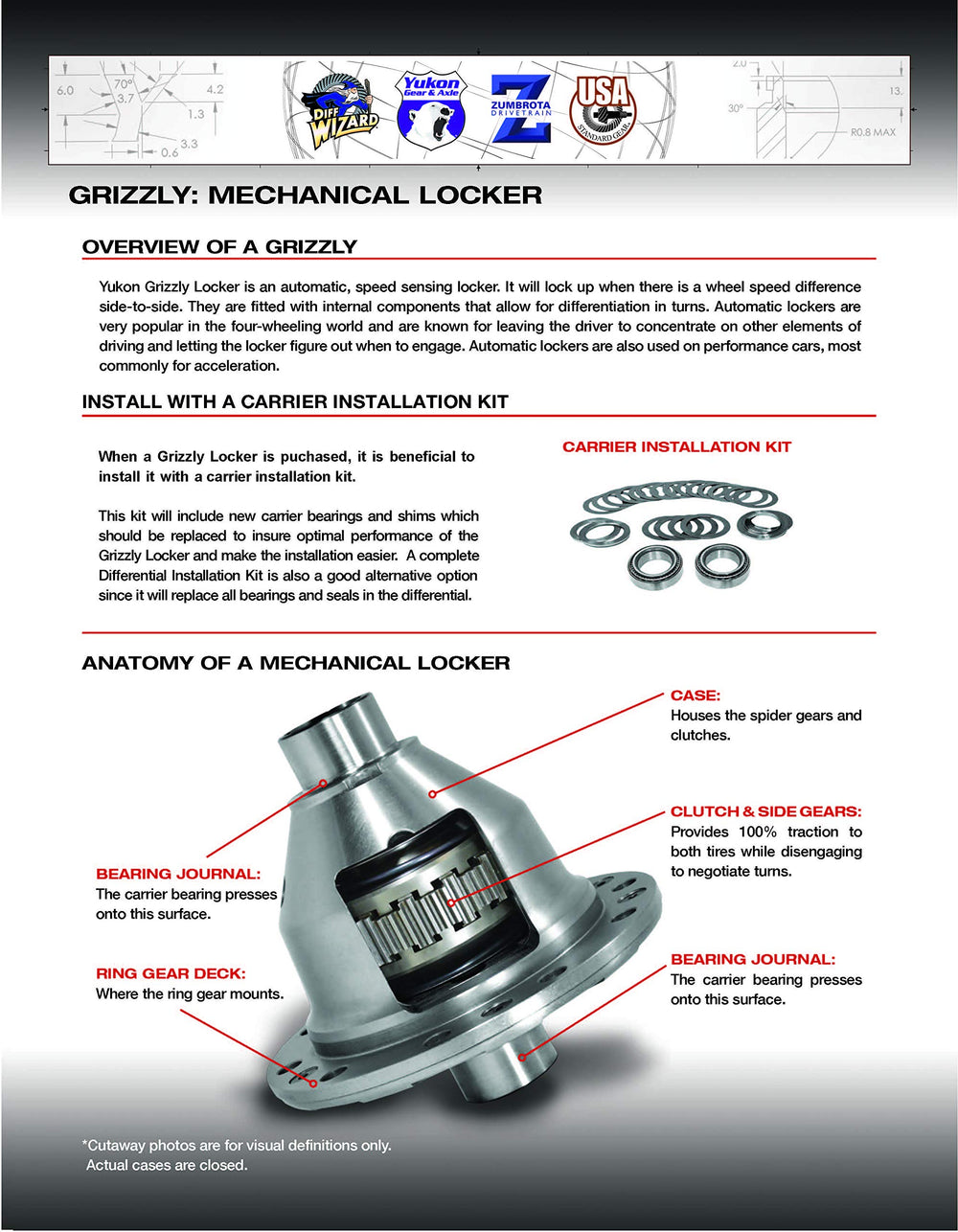 Yukon Grizzly Locker For Dana 30 30 Spline 3.73 And Up Yukon Gear & Axle