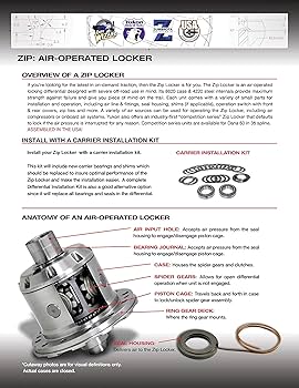 Yukon Zip Locker For Dana 60 With 35 Spline Axles 4.56 & Up YZLD60-4-35