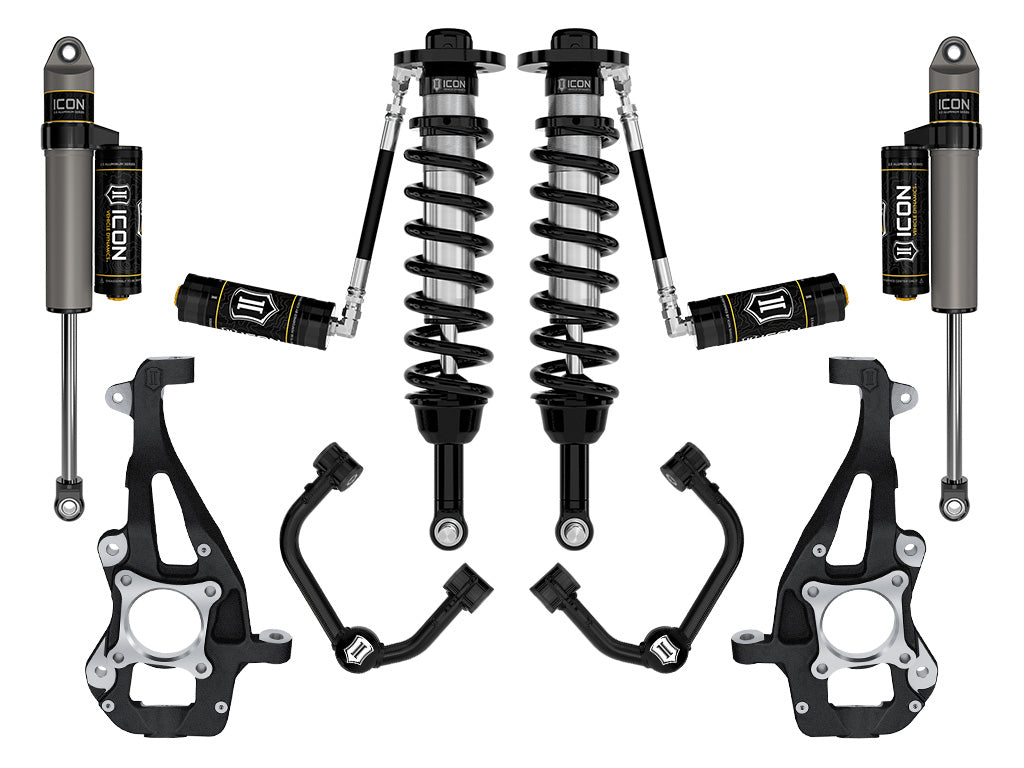 ICON 2021-2026 Ford F-150 4WD 3.5-4.5" Lift Stage 3 Suspension System Tubular (K93143T)