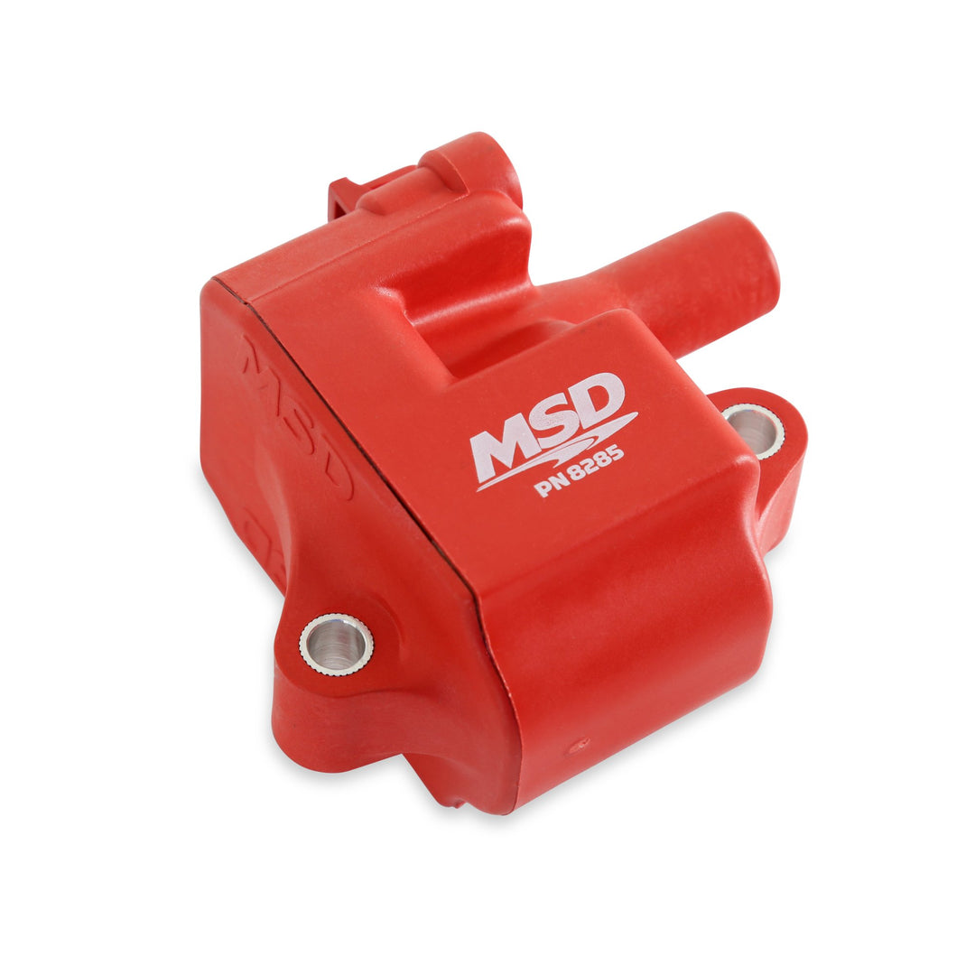 MSD Ignition Coil - Pro Power Series - GM LS1/LS6 Engines - Red - 8-Pack | SKU 82858