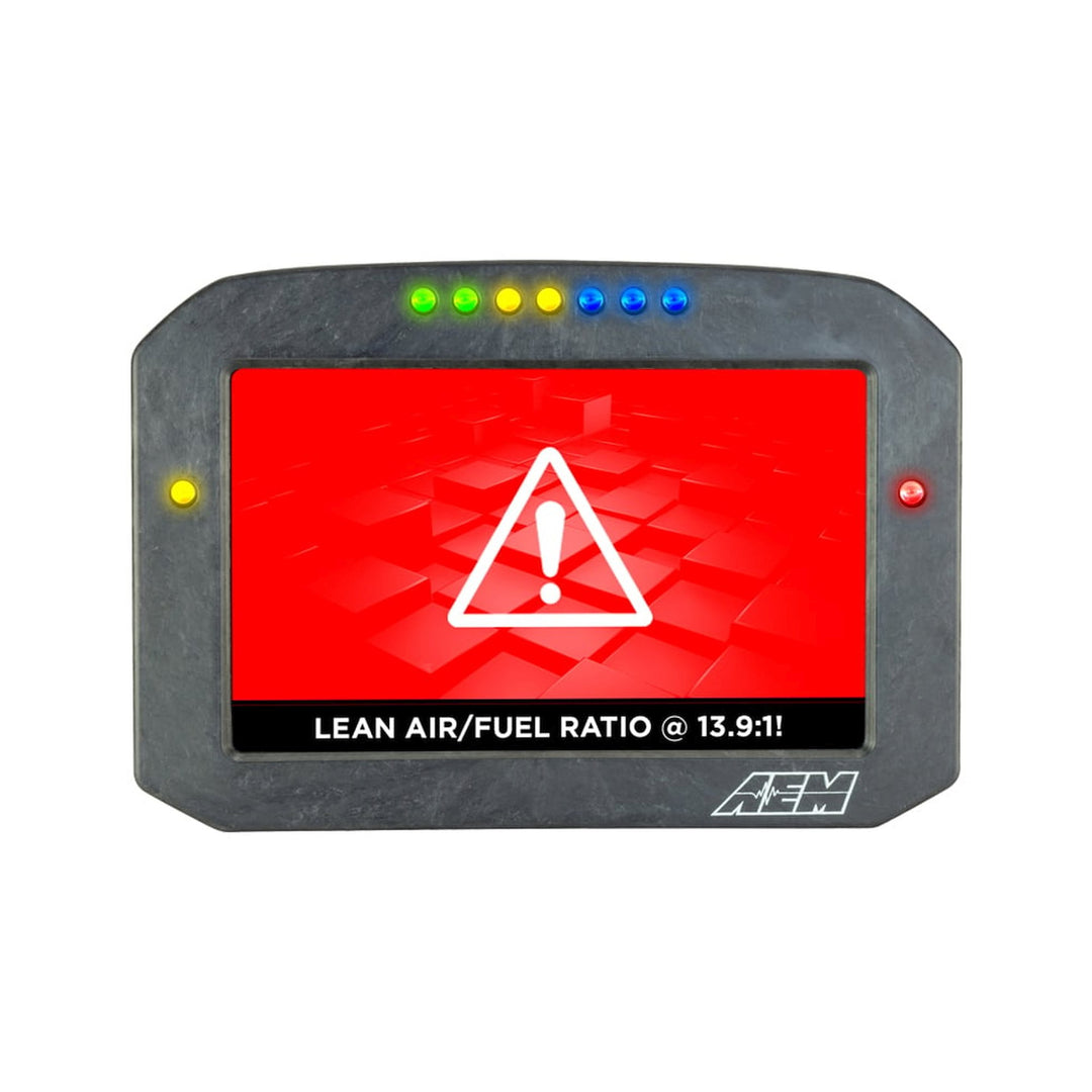 AEM CD-7FLG Carbon Flat Panel Logging Display with Internal GPS | SKU 30-5703F