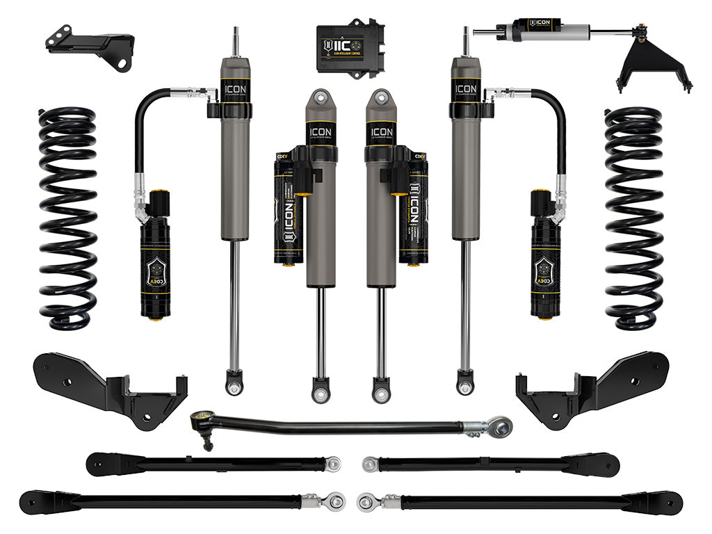 ICON 2023-2026 Ford F-250/F-350 Super Duty 4WD Gas 2.5" Lift Stage 6 Suspension w/4-Link