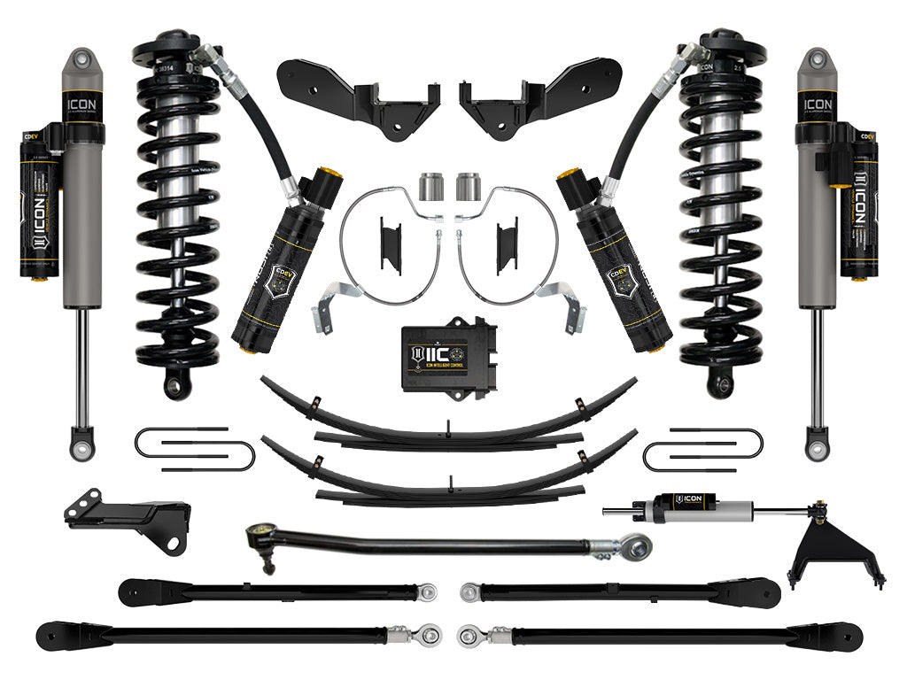 ICON 2023-2026 Ford F-250/350 Super Duty 4WD 4-5.5" Lift Stage 8 Coilover Conversion w/Expansion Packs