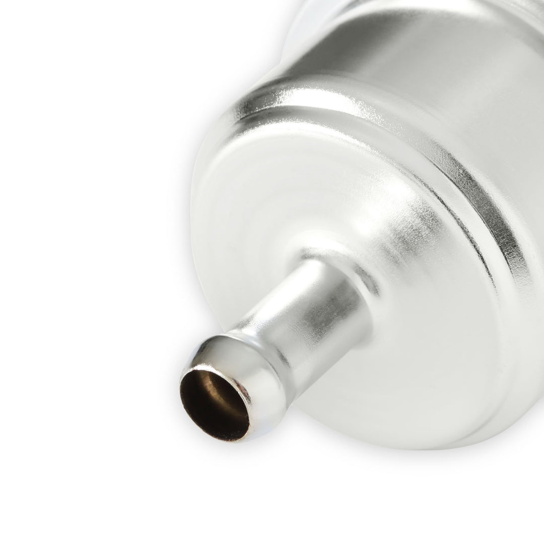Mr. Gasket Chrome Fuel Filter - Fits 3/8 Inch Hose | SKU 9746