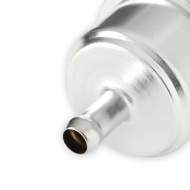 Mr. Gasket Chrome Fuel Filter - Fits 3/8 Inch Hose | SKU 9746