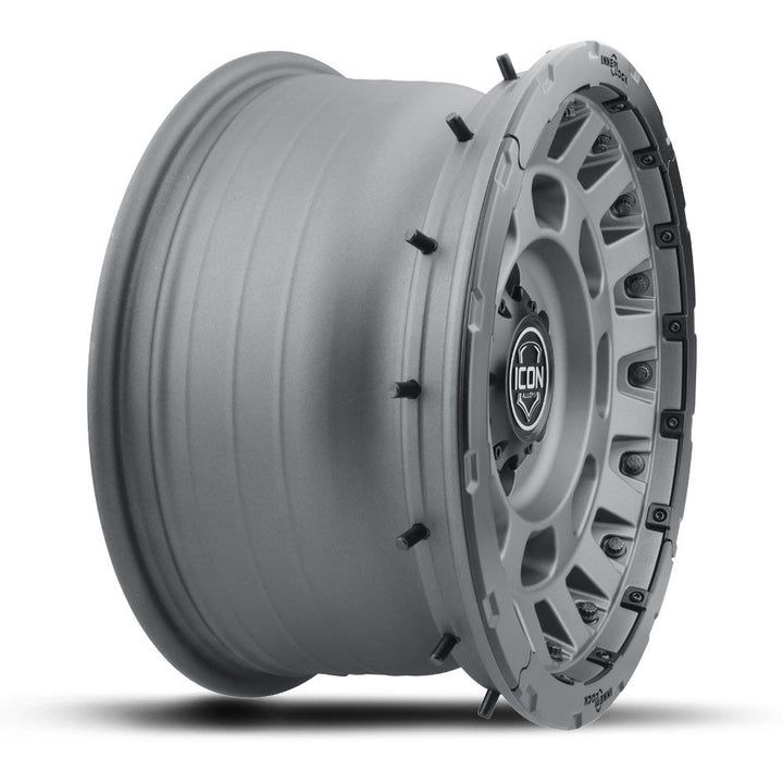 ICON Alloys Hammer Pro Charcoal 17x8.5 5x5 -6mm Offset 4.5" BS (21017857345CH)
