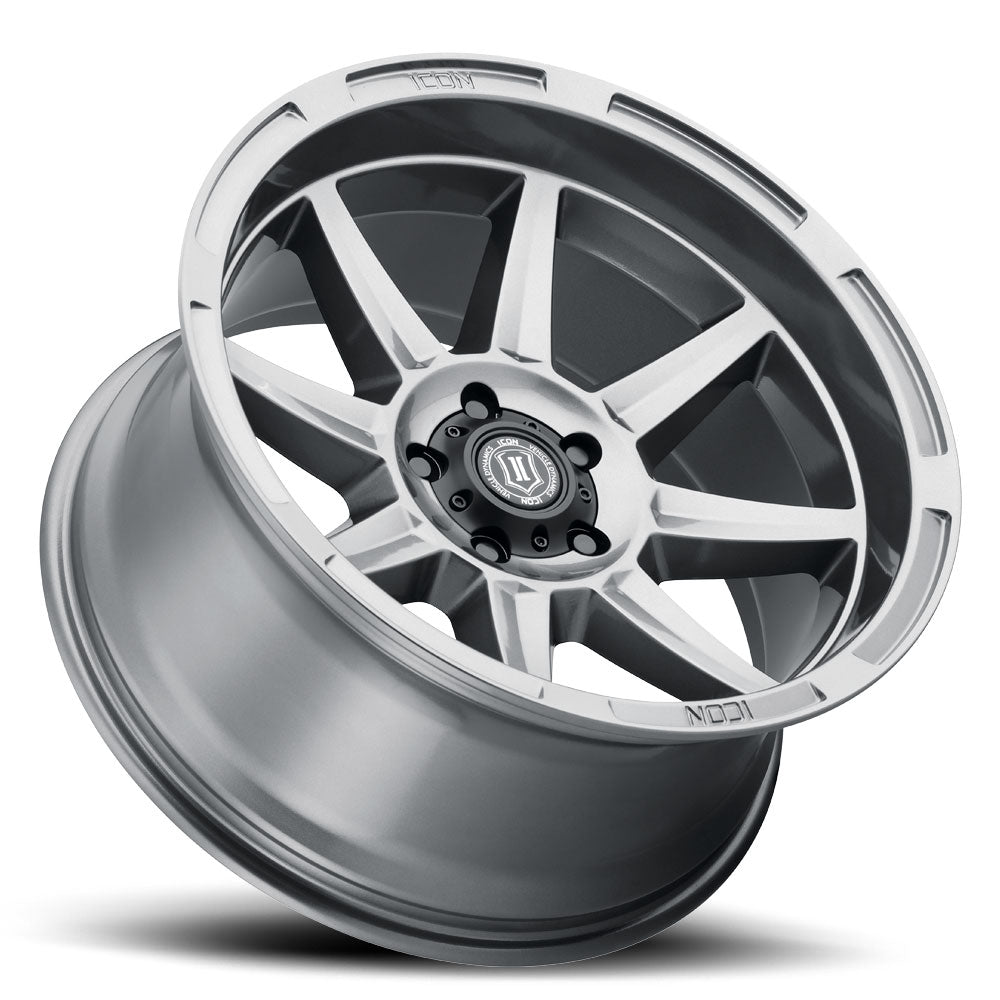 ICON Alloys Bandit Gun Metal 20x10 6x135 -24mm Offset 4.5" BS (6020106345GM)