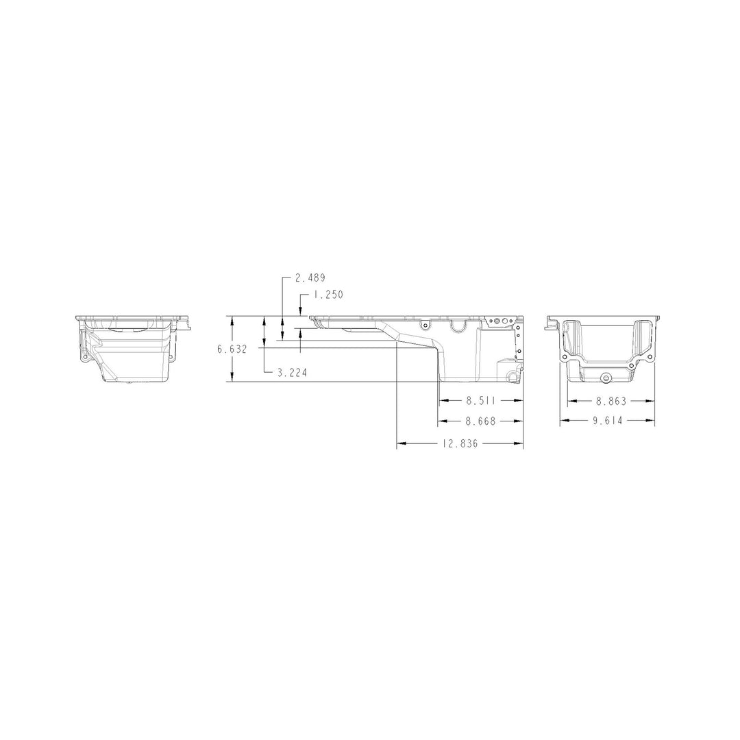 Holley GM LS Swap Oil Pan - 4WD / Truck / Off-Road | SKU 302-4