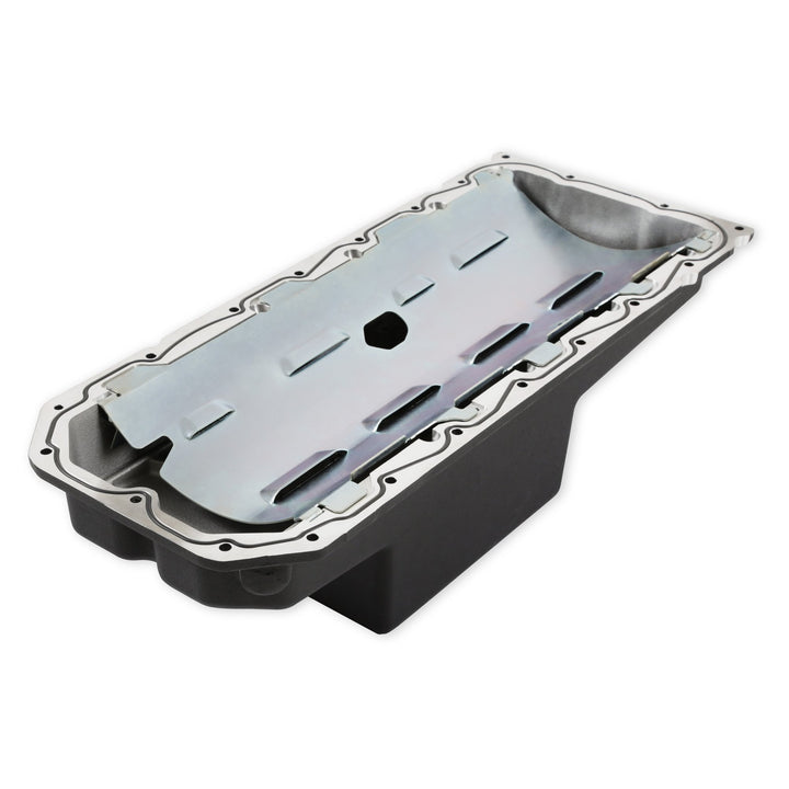 Holley Gen III Hemi Swap Oil Pan - Mid-Sump - Hellcat - Black | SKU 302-64BK