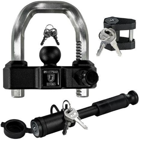 BulletProof Black Ops Extreme Trailer Lock Set (BPBLACKLOCKSET)