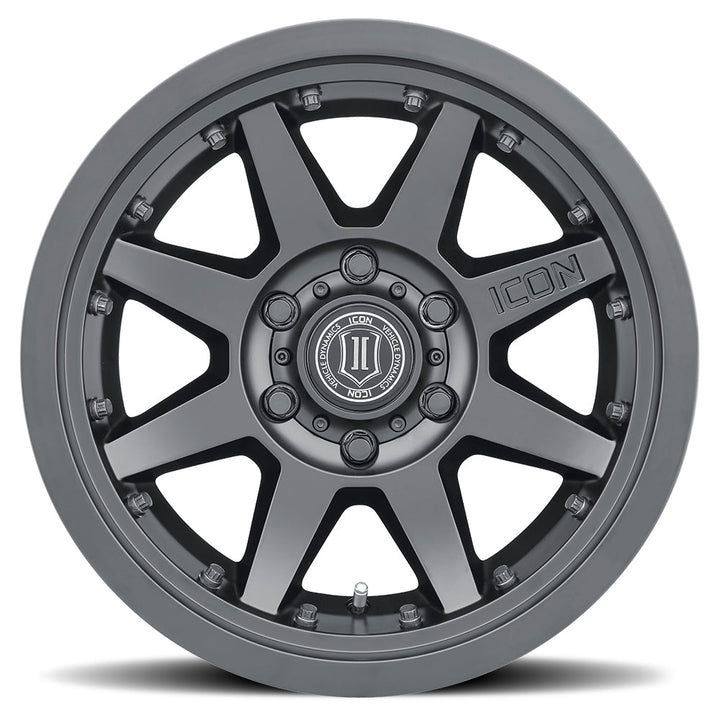 ICON Alloys Rebound Pro Satin Black 17x8.5 6x135 6mm Offset 5" BS (21817856350SB)