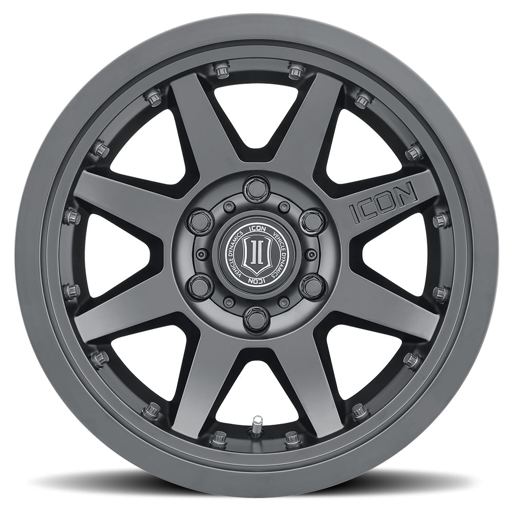 ICON Alloys Rebound Pro Satin Black 17x8.5 6x5.5 25mm Offset 5.75" BS (21817859057SB)