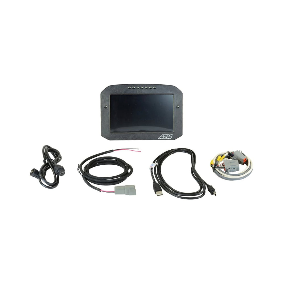 AEM CD-7FL Carbon Flat Panel Logging Display | SKU 30-5701F