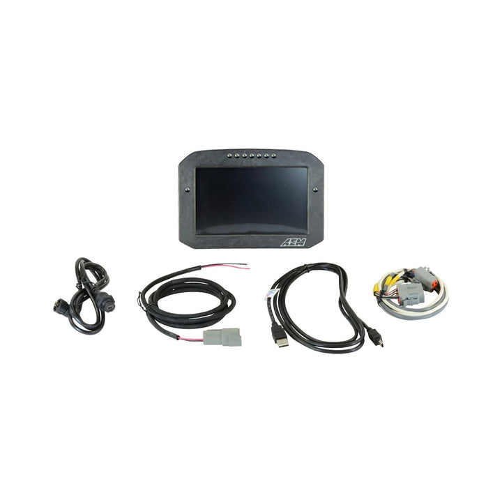 AEM CD-7FL Carbon Flat Panel Logging Display | SKU 30-5701F