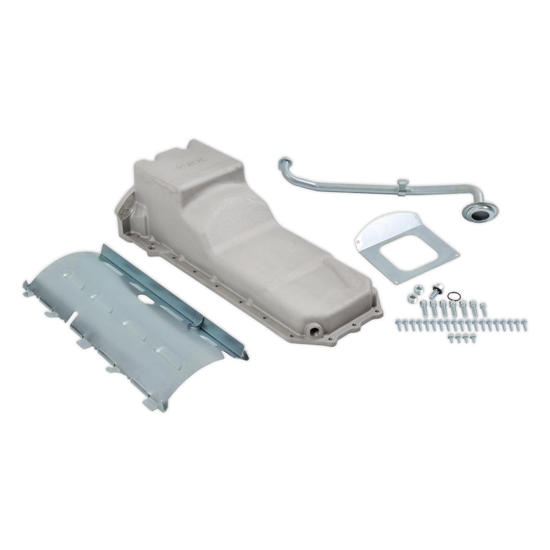 Holley Gen III Hemi Swap Oil Pan - Rear-Sump - Natural - Non-VVT | SKU 302-75