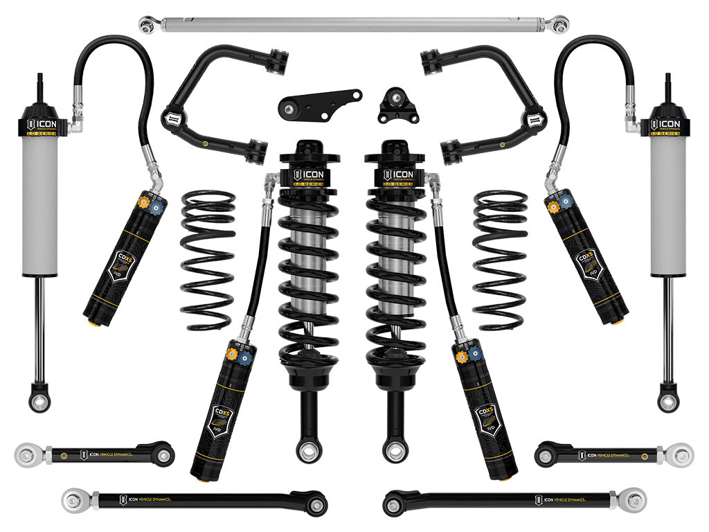 ICON 2025-2026 Toyota 4Runner 4WD Hybrid 2.25-3" Lift Stage 2 3.0 Suspension w/CDXS Tubular