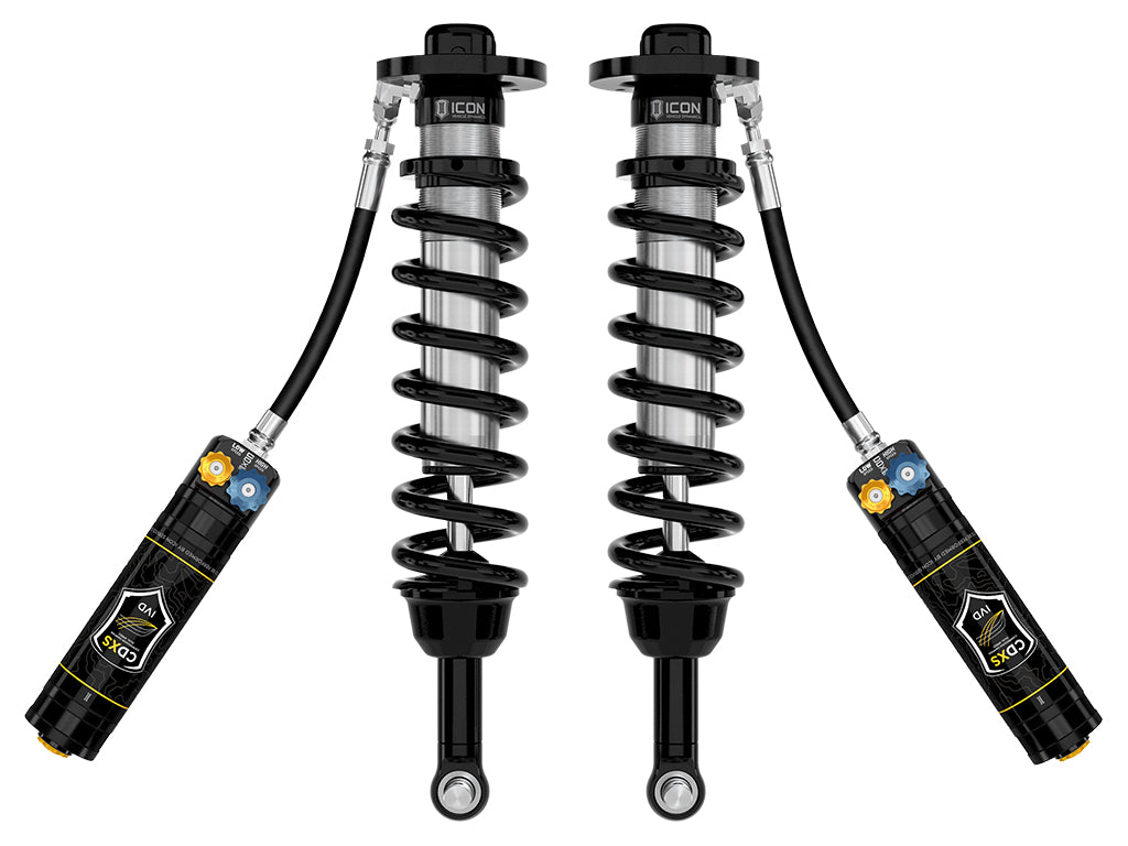 ICON 2025-2026 Toyota 4Runner 4WD 1.25-3" Lift Front 2.5 Coilover Kit Remote Res w/CDXS