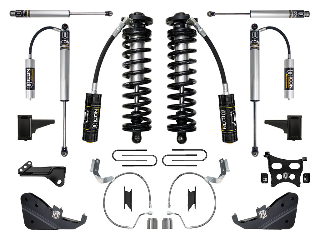 ICON 2023-2026 Ford F-250/F-350 Super Duty 4WD 4-5.5" Lift Stage 2 Coilover Conversion
