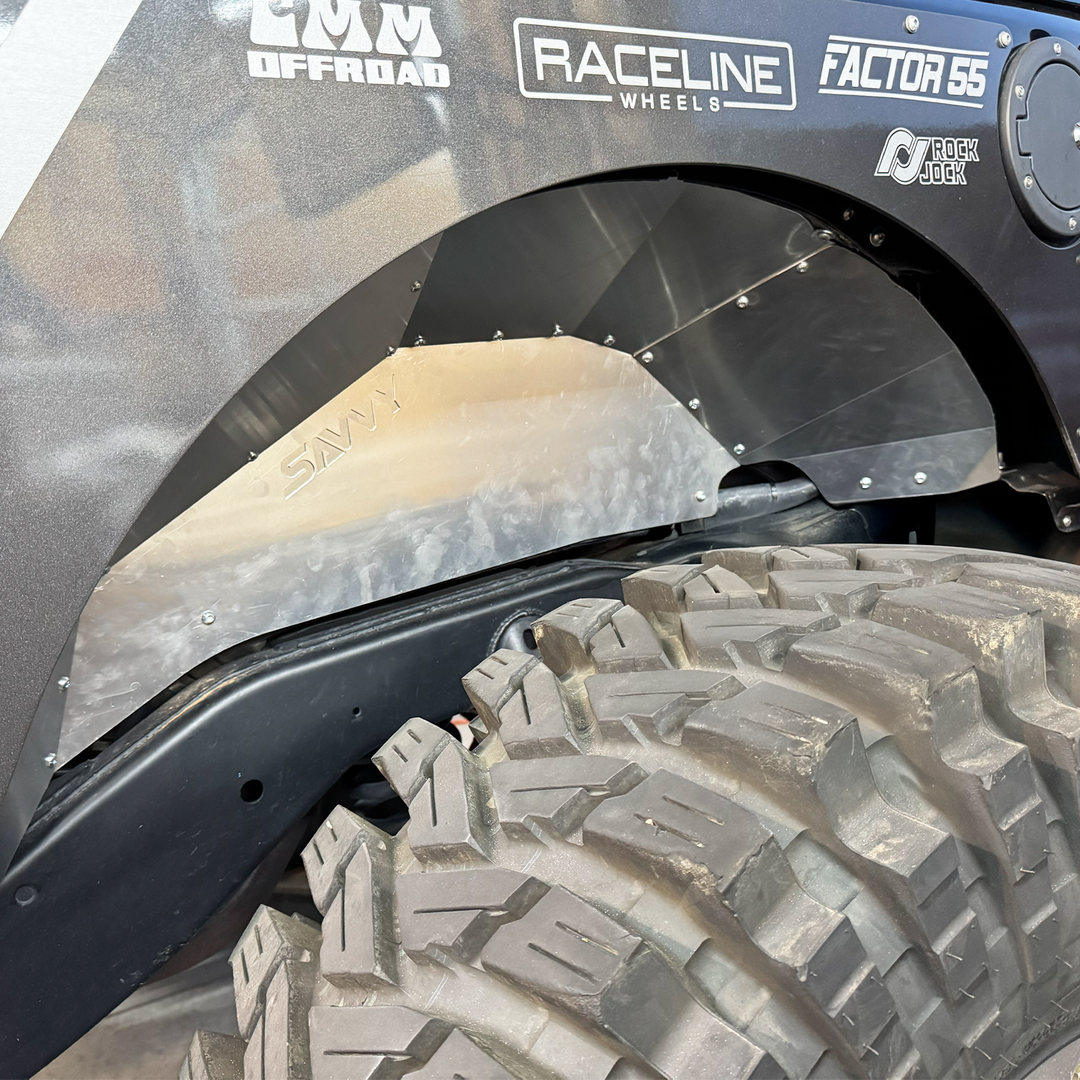 Savvy Rear Inner Fenders (High Clearance Aluminum) - 2007-2018 Jeep JK/JKU