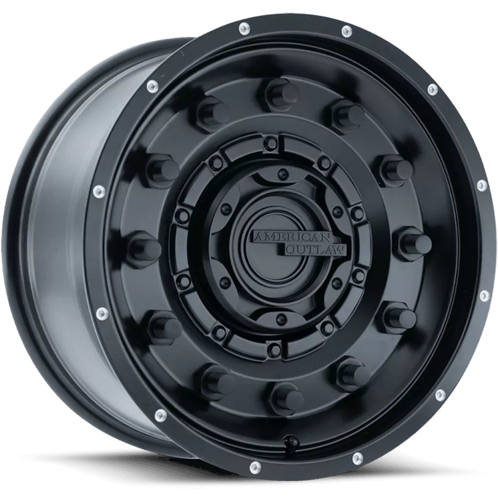 American Outlaw Dusty Road | 20x9 | 5 On 139.7 | Offset -10 | Satin Black | SKU 137-2985MB